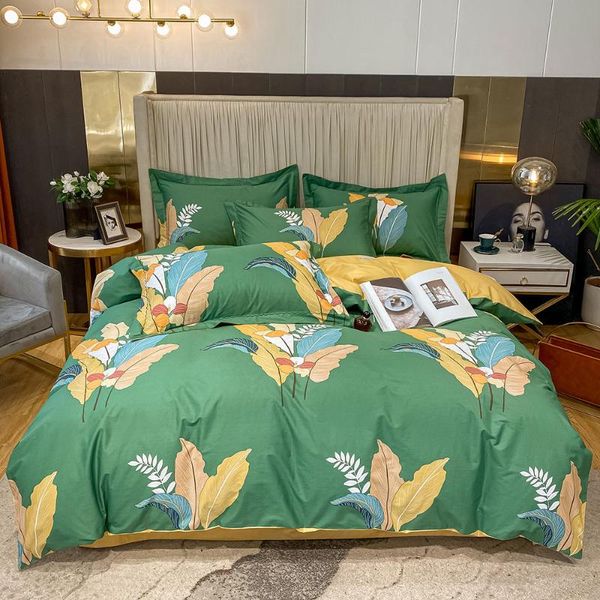 papa&mima yellow palm leaves green pastoral duvet cover set cotton king size bedding bedlinens flat sheet pillow cases sets
papa&mima yellow palm leaves green pastoral duvet cover set cotton king size bedding bedlinens flat sheet pillow cases sets