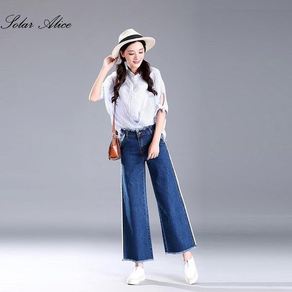 women's jeans 2021 spring denim wide leg ankle-length big straight elastic waist pants plus size 26-40, Blue
women's jeans 2021 spring denim wide leg ankle-length big straight elastic waist pants plus size 26-40, Blue