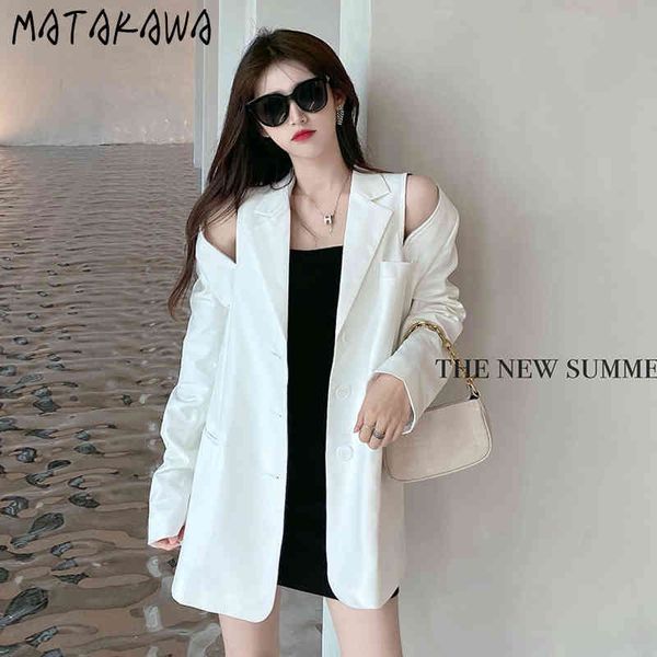 matakawa white suit jacket women spring long sleeve women blazers korean mid-length fashion hollow out blazer women 210513, White;black
matakawa white suit jacket women spring long sleeve women blazers korean mid-length fashion hollow out blazer women 210513, White;black