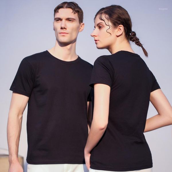 women's t-shirt pure color casual round neck short sleeve trend men and women cotton, White
women's t-shirt pure color casual round neck short sleeve trend men and women cotton, White