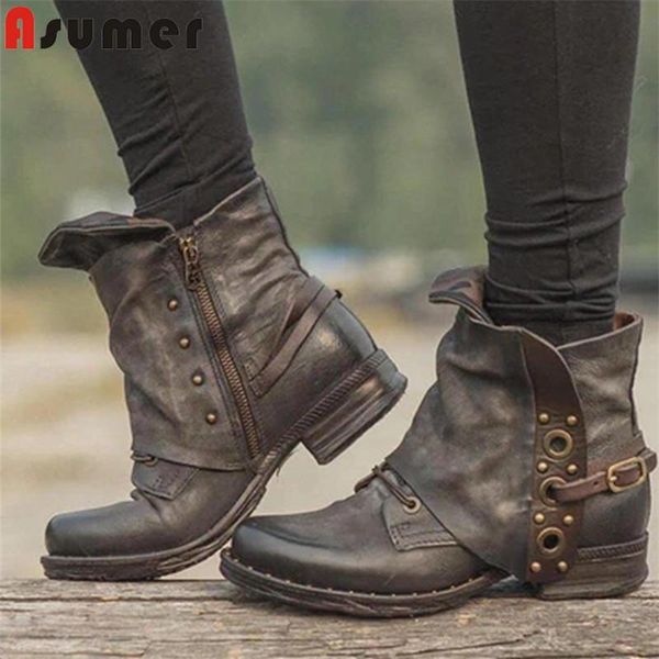 boots asumer 2021 big size 43 cowboy european western zip buckle rivet autumn winter low heels casual shoes women ankle, Black
boots asumer 2021 big size 43 cowboy european western zip buckle rivet autumn winter low heels casual shoes women ankle, Black