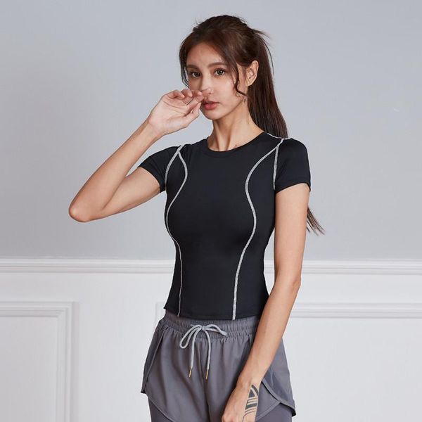 yoga outfit women slim outline gym shirts short sleeve summer sports running t-shirts quick dry fitness training workout sportswear top
yoga outfit women slim outline gym shirts short sleeve summer sports running t-shirts quick dry fitness training workout sportswear top