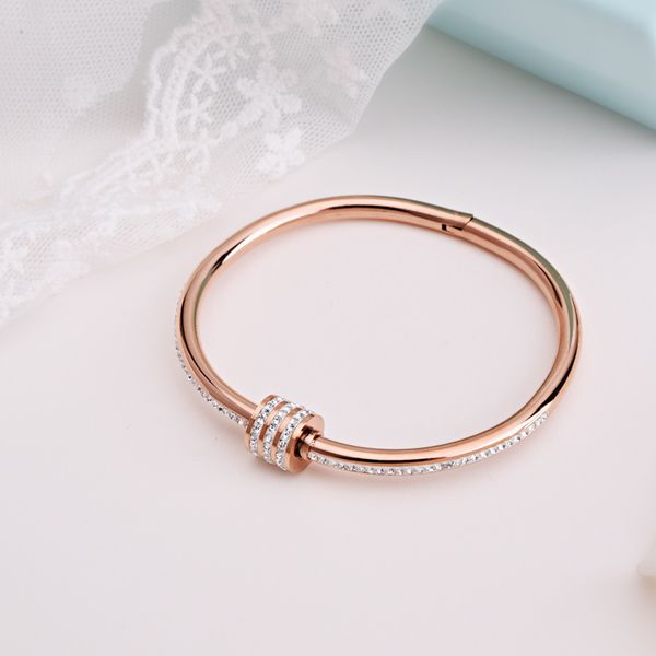 titanium steel women rose gold full diamond bracelet net red jewelry fashion popular braceletexlz, Black
titanium steel women rose gold full diamond bracelet net red jewelry fashion popular braceletexlz, Black