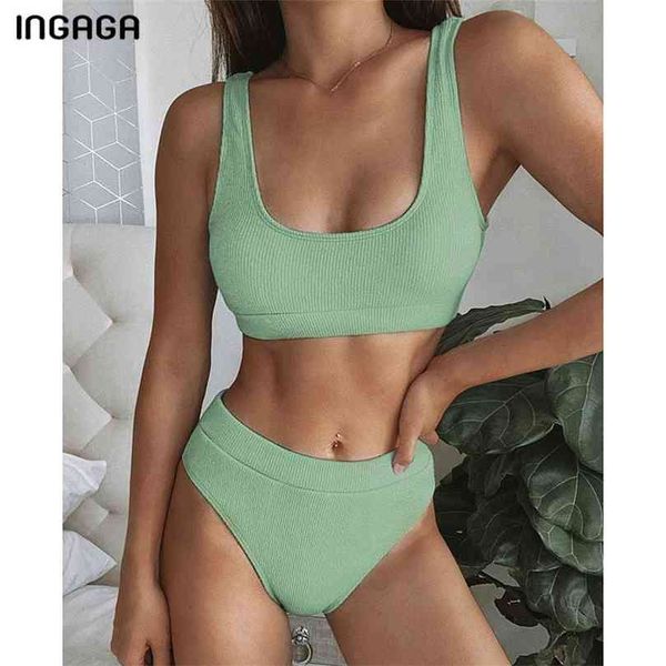 ingaga bikini set high waist swimsuit female solid ribbed swimwear women biquini bathing suits push up two-pieces bikinis 210712, White;black
ingaga bikini set high waist swimsuit female solid ribbed swimwear women biquini bathing suits push up two-pieces bikinis 210712, White;black