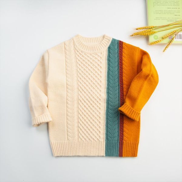 winter kids sweater fashion toddler girls boys color block knitted o neck warm children clothes 3 8y, Blue
winter kids sweater fashion toddler girls boys color block knitted o neck warm children clothes 3 8y, Blue