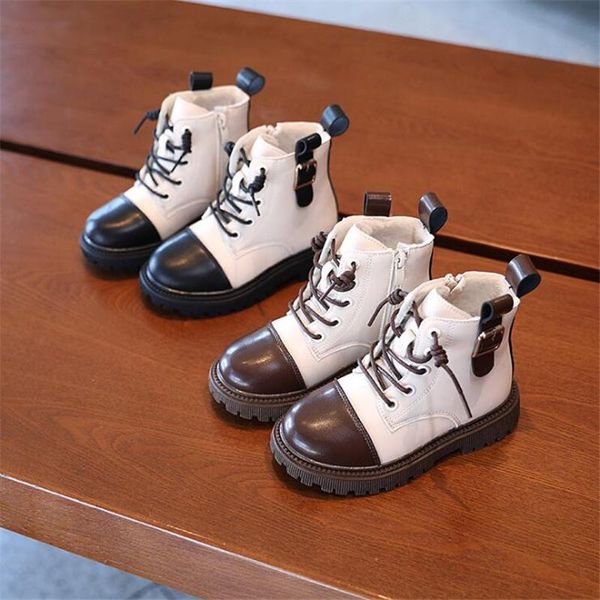 boots 2021 winter girls boys fashion stitching thick warm children' plush leather 26-36, Black;grey
boots 2021 winter girls boys fashion stitching thick warm children' plush leather 26-36, Black;grey
