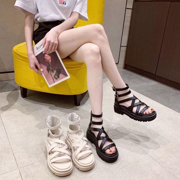 sandals 2021 roman ladies high anti-slip buckle strap women outdoor shoes fashion thick bottom walking beach, Black
sandals 2021 roman ladies high anti-slip buckle strap women outdoor shoes fashion thick bottom walking beach, Black