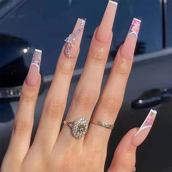 false nails 2021 24pcs aurora butterfly nail patch sweet style glue type removable long paragraph manicure save time, Red;gold
false nails 2021 24pcs aurora butterfly nail patch sweet style glue type removable long paragraph manicure save time, Red;gold