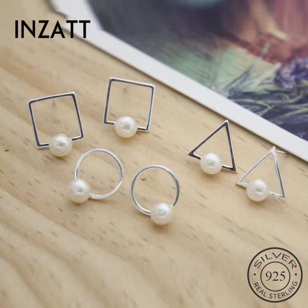 stud inzareal 925 sterling silver triangle square pearl earrings for fashion women geometric fine jewelry punk accessories, Golden;silver
stud inzareal 925 sterling silver triangle square pearl earrings for fashion women geometric fine jewelry punk accessories, Golden;silver