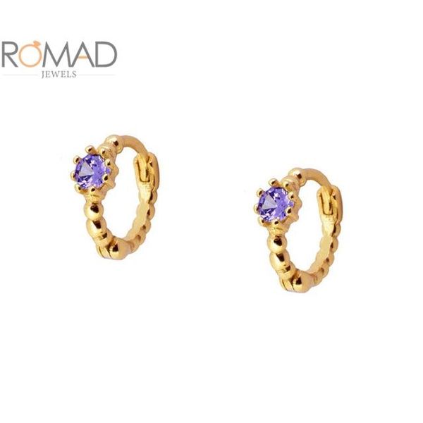 hoop & huggie romad small earrings for women 925 sterling silver lavender/black/white/champagne zircon golden aretes de mujer, Golden;silver
hoop & huggie romad small earrings for women 925 sterling silver lavender/black/white/champagne zircon golden aretes de mujer, Golden;silver
