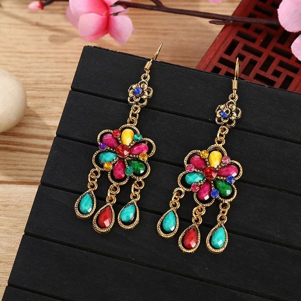 dangle & chandelier boho ethnic flower drop hanging earrings for women color gem stone beaded jhumka thailand gypsy jewelry, Silver
dangle & chandelier boho ethnic flower drop hanging earrings for women color gem stone beaded jhumka thailand gypsy jewelry, Silver