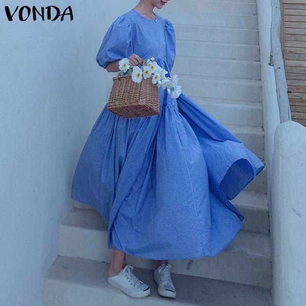women's blouses & shirts 2021 vonda bohemian plaid short sleeve long dress casual puff maxi dresses spring elegant loose sundress, White
women's blouses & shirts 2021 vonda bohemian plaid short sleeve long dress casual puff maxi dresses spring elegant loose sundress, White