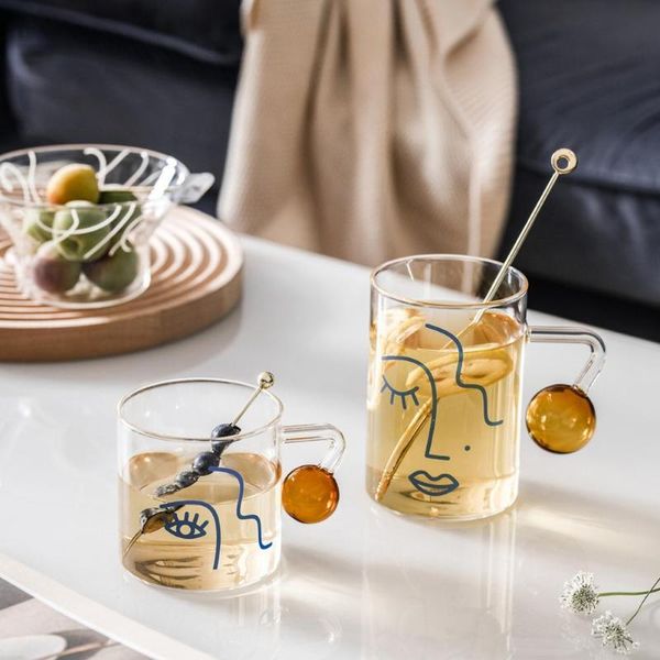 wine glasses glass cup fashion creative portable transparent drink bottle with handle for home drinkware durable tea
wine glasses glass cup fashion creative portable transparent drink bottle with handle for home drinkware durable tea