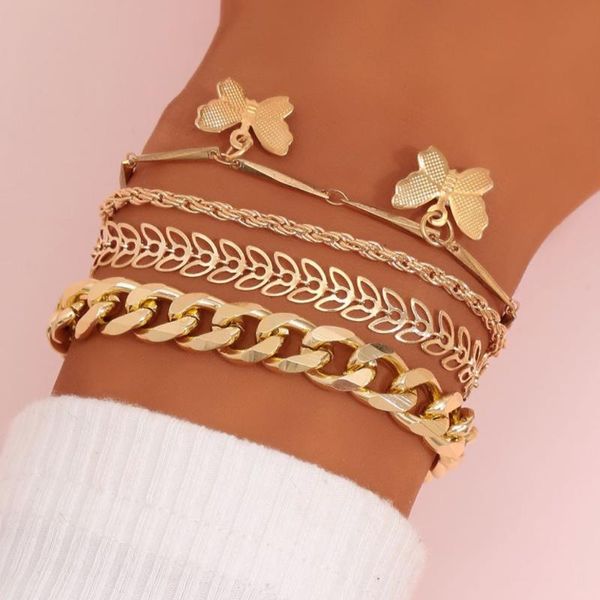 link chain fashion trendy punk curb cuban bracelets set for women bohemian thick gold color charm bangles jewelry giftslink, Black
link chain fashion trendy punk curb cuban bracelets set for women bohemian thick gold color charm bangles jewelry giftslink, Black
