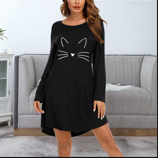letter nightgowns sleepshirts casual womens sleepwears loose sleep shirt printed night dress long sleeve nightwear, Black;red
letter nightgowns sleepshirts casual womens sleepwears loose sleep shirt printed night dress long sleeve nightwear, Black;red