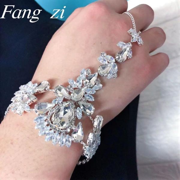 link, chain fashion bohemian women's wedding crystal bracelet jewelry banquet rhinestone set finger zircon accessories gif, Black
link, chain fashion bohemian women's wedding crystal bracelet jewelry banquet rhinestone set finger zircon accessories gif, Black