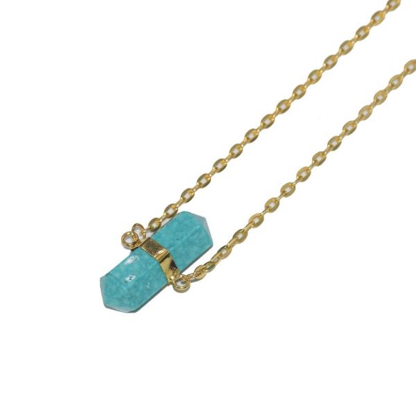 pendant necklaces 1pc fashion jewelry gold bezel green howlite hexagonal necklace women faceted stone connector chain for, Silver
pendant necklaces 1pc fashion jewelry gold bezel green howlite hexagonal necklace women faceted stone connector chain for, Silver