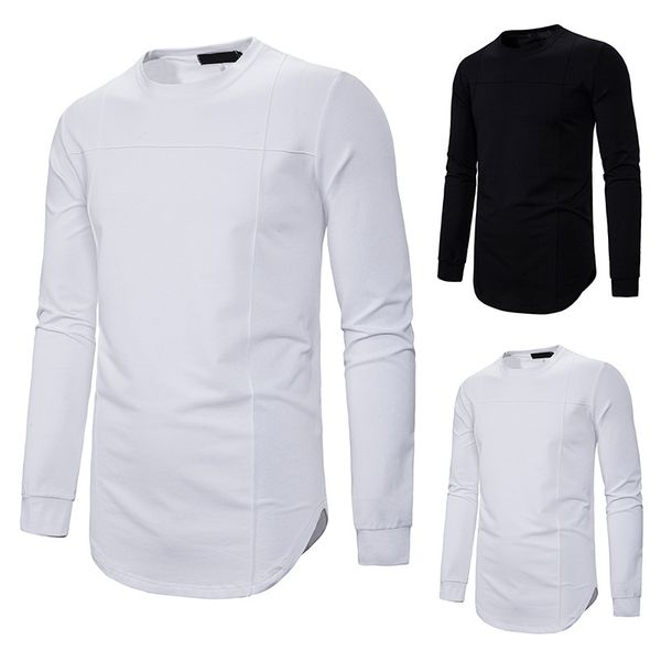 men's collar, sleeve, round turtleneck, sweater, long shirt, loose, color, ., White;black
men's collar, sleeve, round turtleneck, sweater, long shirt, loose, color, ., White;black