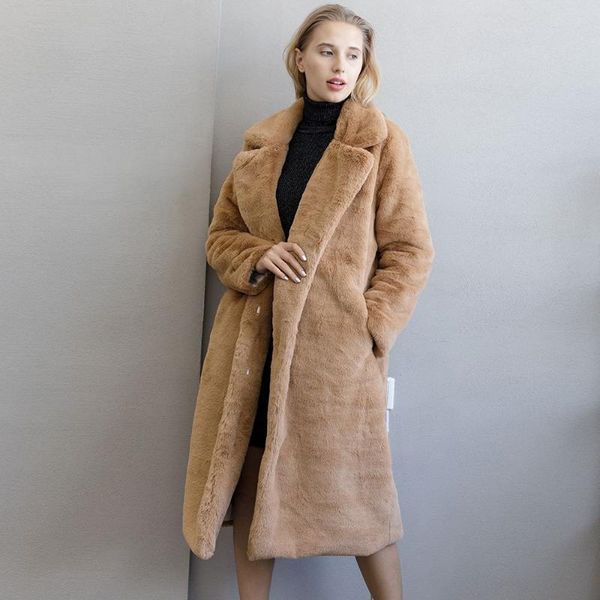 women's fur & faux coat autumn winter women casual warm slim long mink pocket jacket, Black
women's fur & faux coat autumn winter women casual warm slim long mink pocket jacket, Black