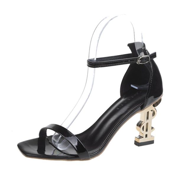 fashion women sandals black patent leather high heel open toe ankle buckle strap ladies party shoes
fashion women sandals black patent leather high heel open toe ankle buckle strap ladies party shoes