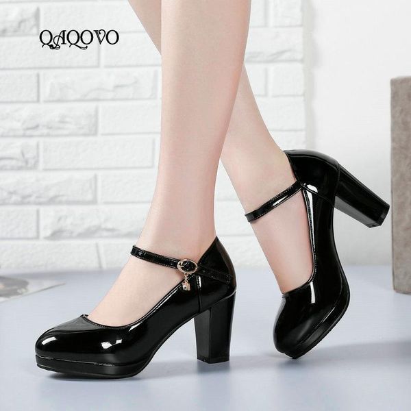 dress shoes women's fashion patent leather mary jane pumps platform high heels buckle party spring autumn size 34-43, Black
dress shoes women's fashion patent leather mary jane pumps platform high heels buckle party spring autumn size 34-43, Black