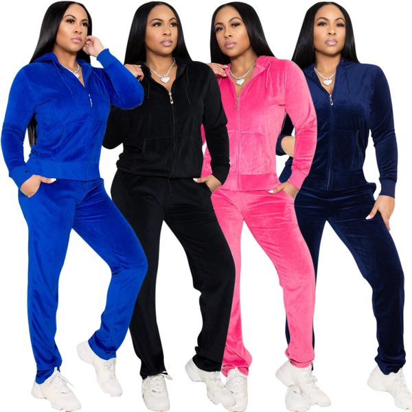 velvet tracksuits women 's sport suit hooded long sleeve sweatshirt+straight sweatpant casual autumn winter velour club outfits, Gray
velvet tracksuits women 's sport suit hooded long sleeve sweatshirt+straight sweatpant casual autumn winter velour club outfits, Gray