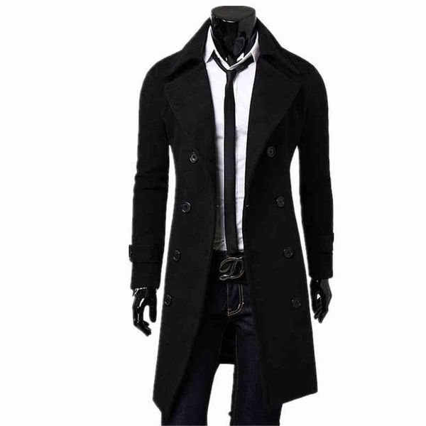 men's double button raincoat, windproof tight coat, fashion dign, large, autumn and winter, new in 2021, Black
men's double button raincoat, windproof tight coat, fashion dign, large, autumn and winter, new in 2021, Black