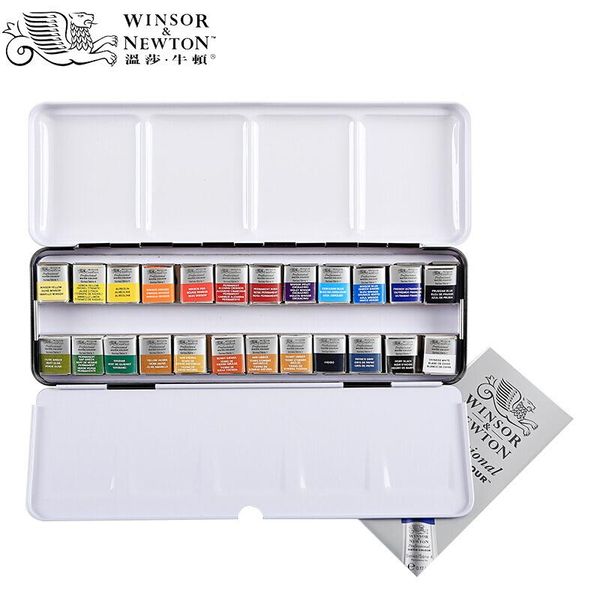 gift sets winsor & ton professional solid watercolor paint set 12 colors 24 metal case
gift sets winsor & ton professional solid watercolor paint set 12 colors 24 metal case