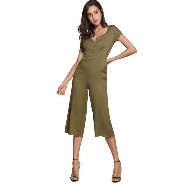 women's jumpsuits & rompers 2021 women jumpsuit romper short sleeve v neck casual playsuit overalls ladies wide leg loose, Black;white
women's jumpsuits & rompers 2021 women jumpsuit romper short sleeve v neck casual playsuit overalls ladies wide leg loose, Black;white
