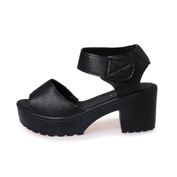 fashion summer fang genpo with round toe sandals pure color large yard 35-41 woman casual shoes, Black
fashion summer fang genpo with round toe sandals pure color large yard 35-41 woman casual shoes, Black