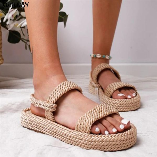 dress shoes louluen 2021 summer bohemian sandals for women flat linen rope platform female open toe slip-on shoe retro roman zapatos mujer, Black
dress shoes louluen 2021 summer bohemian sandals for women flat linen rope platform female open toe slip-on shoe retro roman zapatos mujer, Black