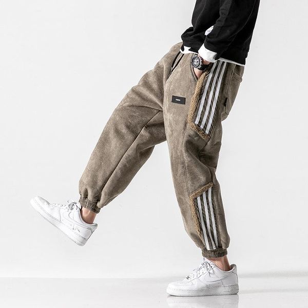 men's pants winter sweatpants warm thick cashmere trousers for men fleece male long outdoors, Black
men's pants winter sweatpants warm thick cashmere trousers for men fleece male long outdoors, Black