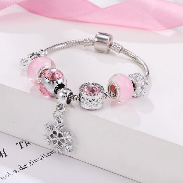 link, chain women diy jewelry fashion 100% origional gelang tangan bracelet spot girl pink dazzling flower beads, Black
link, chain women diy jewelry fashion 100% origional gelang tangan bracelet spot girl pink dazzling flower beads, Black