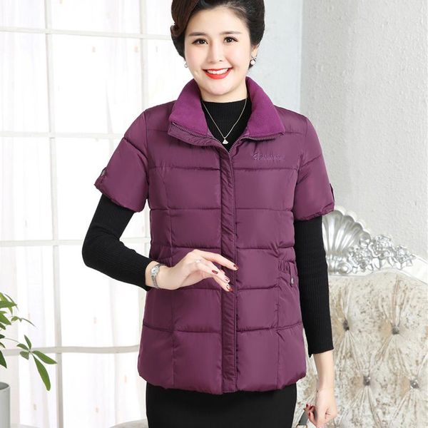 women's vests womens warm vest winter waistcoat oversized embroidery turn-down collar short sleeve cotton women chalecos para mujer, Black;white
women's vests womens warm vest winter waistcoat oversized embroidery turn-down collar short sleeve cotton women chalecos para mujer, Black;white