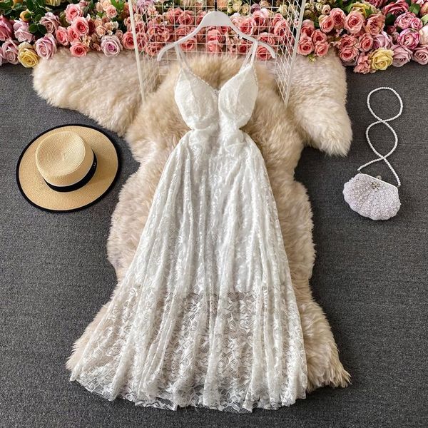 casual dresses uulutonica summer women elegant fashion a-line solid sleeveless lace mid-calf spaghetti strap empire v-neck dress, Black;gray
casual dresses uulutonica summer women elegant fashion a-line solid sleeveless lace mid-calf spaghetti strap empire v-neck dress, Black;gray