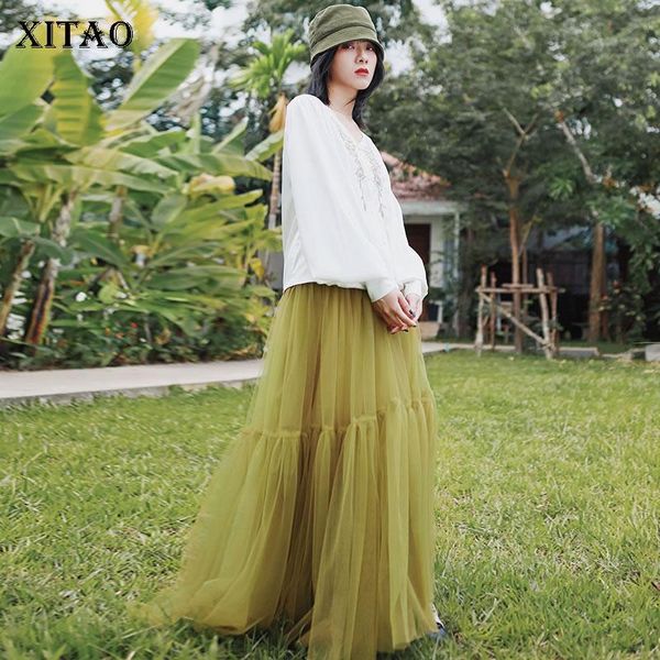 skirts xitao lace women skirt fashion 2021 spring elastic waist patchwork high wist fan minority casual dmy3222, Black
skirts xitao lace women skirt fashion 2021 spring elastic waist patchwork high wist fan minority casual dmy3222, Black