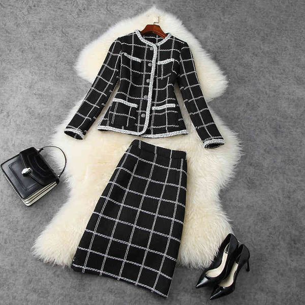 dress european and american women's wear winter style long sleeved single - breasted jacket skirts fashion plaid tweed suit 8q88, White
dress european and american women's wear winter style long sleeved single - breasted jacket skirts fashion plaid tweed suit 8q88, White