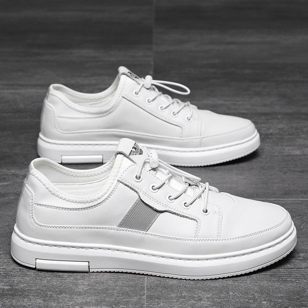 leather men's autumn 2021 new casual small white men's versatile board fashion shoes, Black
leather men's autumn 2021 new casual small white men's versatile board fashion shoes, Black