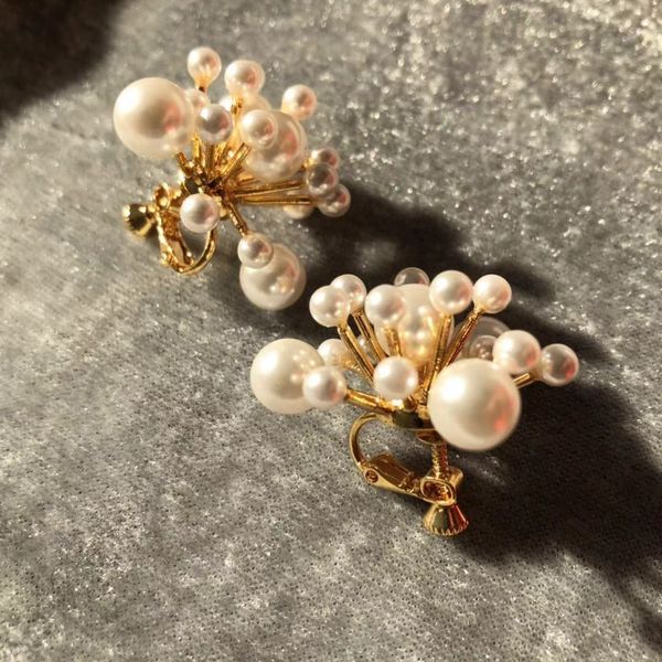 design jewelry designer new japanese and korean temperament simple personality fireworks pearl earrings ear clip female, Silver
design jewelry designer new japanese and korean temperament simple personality fireworks pearl earrings ear clip female, Silver