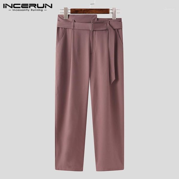 men pants joggers zipper korean streetwear 2021 casual trousers fashion solid leisure straight with belt incerun s-5xl men's, Black
men pants joggers zipper korean streetwear 2021 casual trousers fashion solid leisure straight with belt incerun s-5xl men's, Black