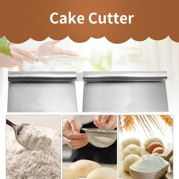 stainless steel dough scraper cutter baking pastry spatulas pizza cake cutting tools kitchen accessories &
stainless steel dough scraper cutter baking pastry spatulas pizza cake cutting tools kitchen accessories &
