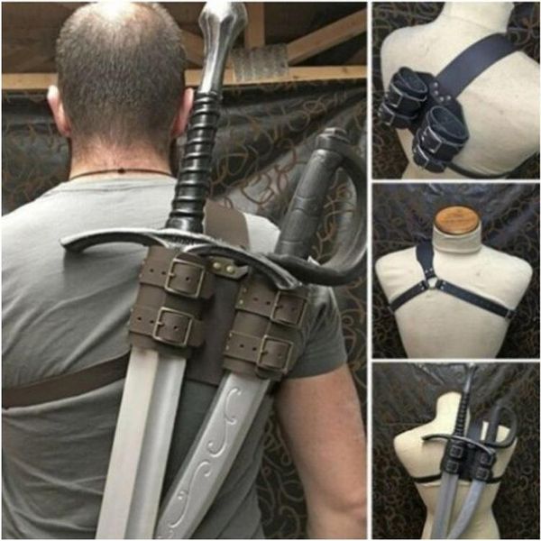 party masks vintage cosplay costume retro coffee pu leather strap scabbard shoulder-back sword holder
party masks vintage cosplay costume retro coffee pu leather strap scabbard shoulder-back sword holder