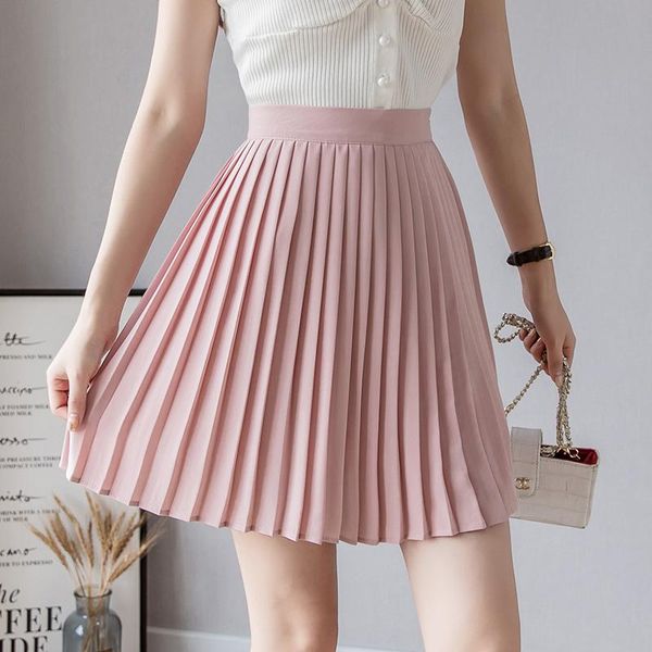 skirts summer a-line short chiffon pleated high waisted zipper solid mini skorts pink white, Black
skirts summer a-line short chiffon pleated high waisted zipper solid mini skorts pink white, Black