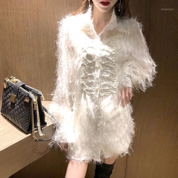 spring fashion tassels shirts women long sleeve solid tassel blouse see through chiffon cs02 women's blouses &, White
spring fashion tassels shirts women long sleeve solid tassel blouse see through chiffon cs02 women's blouses &, White