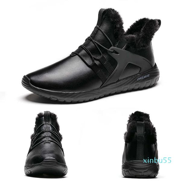 men boots casual winter sneakers leather vintage comfortable plush snow ankle walking shoes, Black
men boots casual winter sneakers leather vintage comfortable plush snow ankle walking shoes, Black