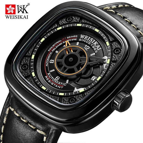 weisikai automatic watches men square creative mechanical lighting clock waterproof man sports, Slivery;brown
weisikai automatic watches men square creative mechanical lighting clock waterproof man sports, Slivery;brown