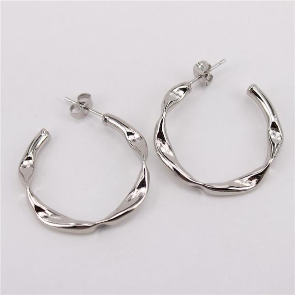 hoop & huggie two color options featured earrings 30mm stainless steel 3.5mm wide 1 retail 6 wholesale 4.4g per pair sl227, Golden;silver
hoop & huggie two color options featured earrings 30mm stainless steel 3.5mm wide 1 retail 6 wholesale 4.4g per pair sl227, Golden;silver