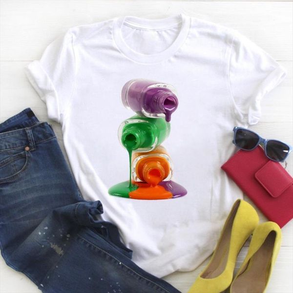 men 3d fingernail beauty mens make up print trend style ladies summer t tee female clothes graphic, White;black
men 3d fingernail beauty mens make up print trend style ladies summer t tee female clothes graphic, White;black
