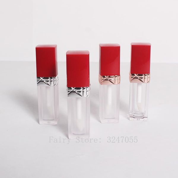 storage bottles & jars 6ml 10/30/50pcs plastic square empty gold/silver lip gloss tubes, diy red cap cosmetic makeup tool, portable package
storage bottles & jars 6ml 10/30/50pcs plastic square empty gold/silver lip gloss tubes, diy red cap cosmetic makeup tool, portable package