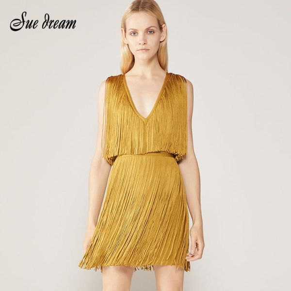 casual dresses 2021 fashion women elegant sleeveless v-neck tassel bandage dress bodycon celebrity party club mini vestidos, Black;gray
casual dresses 2021 fashion women elegant sleeveless v-neck tassel bandage dress bodycon celebrity party club mini vestidos, Black;gray